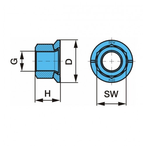 Wheel nut M22x1,5 , BPW 0526054100 BPW axles, BPW spare parts Ecobaltic