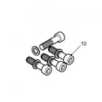 Screw kit for drawbar eye VBG 917