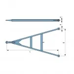 Drawbar TBZ32-2200-1300/100/30 Q2-750/NATO/