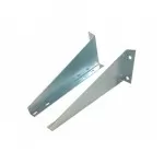 Horizontal zinc plated pair of brackets for