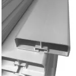 Anodised aluminium bar for side protection 