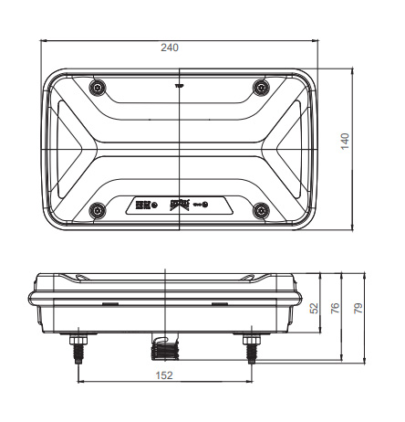 25-3900-507 / 501 Right 7 Pin / ECOLED / ASPOCK main image 1
